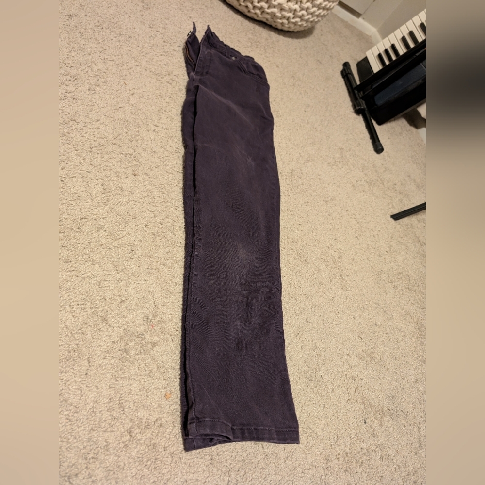 Straight Leg Purple Pants